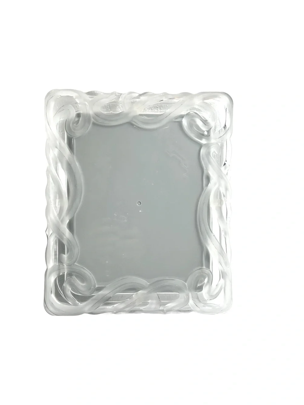 Clear Acrylic Decorative Photo Frame with Swirl Design
